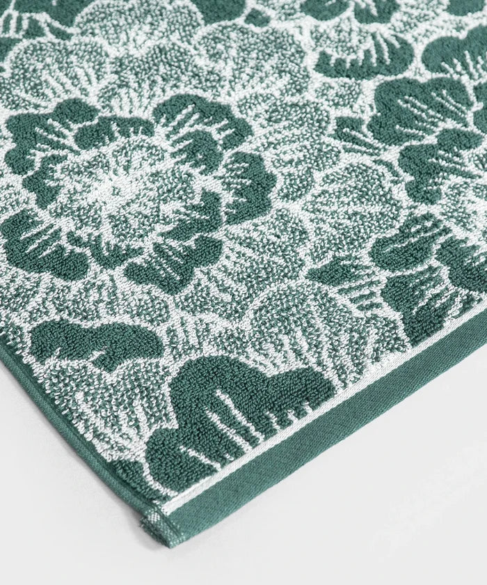 Floral 1 Pc Bath Towel, Geen| 600 GSM Cotton