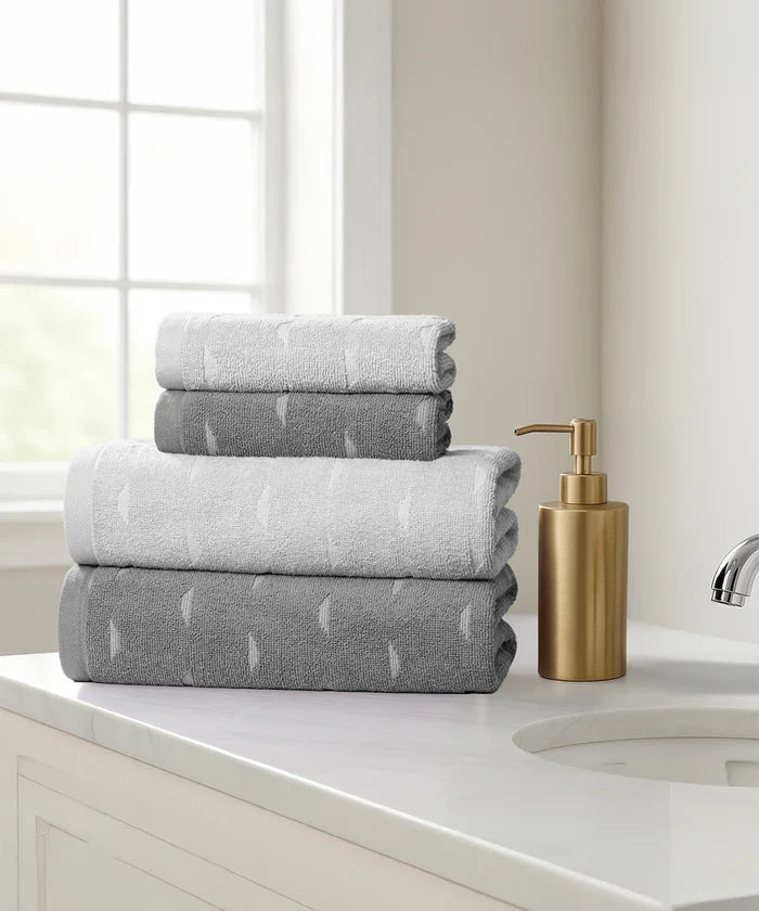 Fragrance 4Pc Towel Set, Lily| 500 GSM Cotton