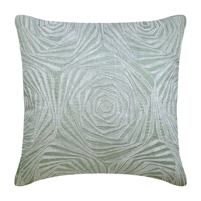 French Love - Light Blue Art Silk Decorative Euro Sham
