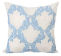 French Riviera Blue Silk Euro Sham Cover