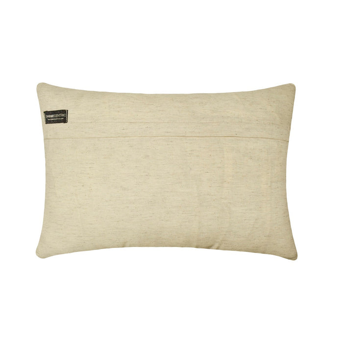 Freya - Blue Cotton Lumbar Pillow Cover