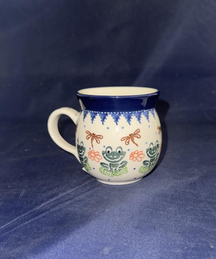 Frogs and Dragonflies 8 oz. Bubble Mug - Shape: 005 - Pattern: Frogs and Dragonflies