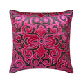Fuchsia Kingdom - Pink Velvet Decorative Euro Sham