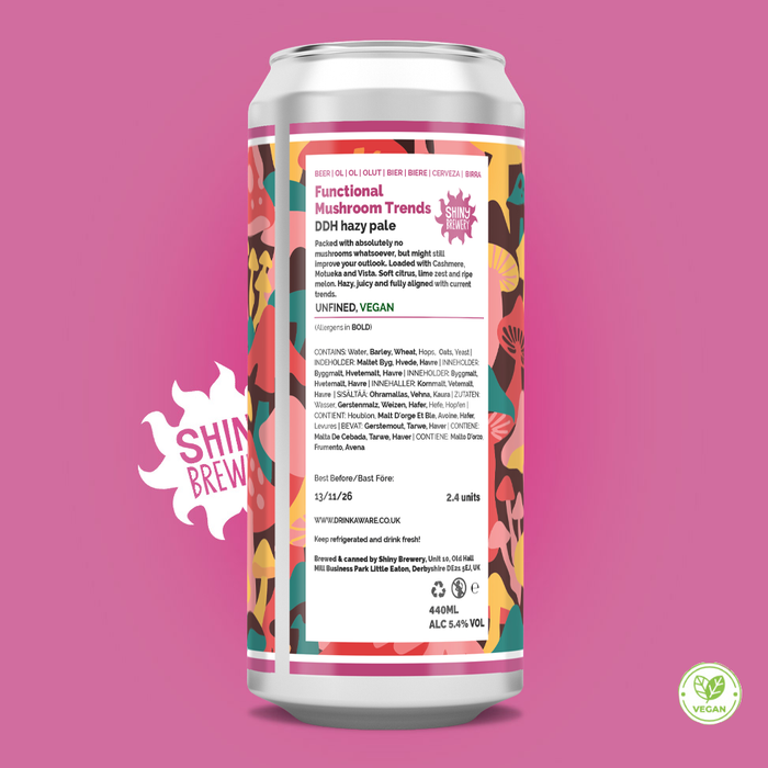 Functional Mushroom Trends (DDH Hazy Pale) 5.4%
