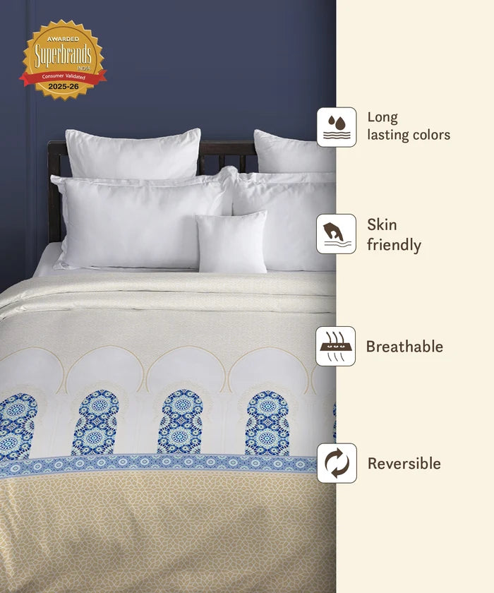 Gates Around The Globe Double AC Comforter, Moorique| 180 TC Cotton