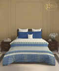Gates Around The Globe King Bedsheet Set, Amara| 180 TC Cotton| 2 Pillow Covers