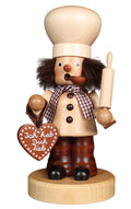 German Incense Smoker: Gingerbread Baker, Natural Wood