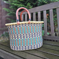 Ghana Straw Basket - Bolga Oval Basket - African Straw Baskets