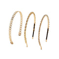 Gold Detailed Metal Headbands