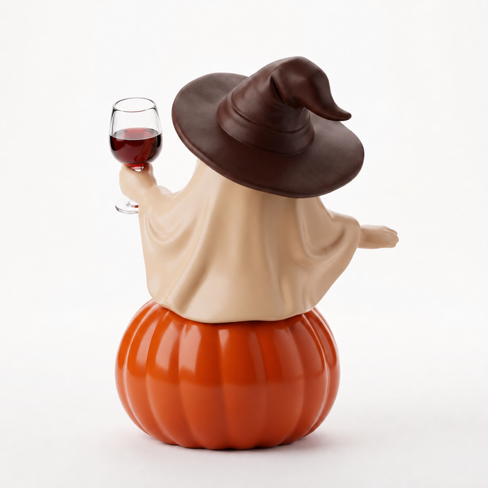 Halloween Ghost Wine Glass Resin Tabletop Decor: Ghost