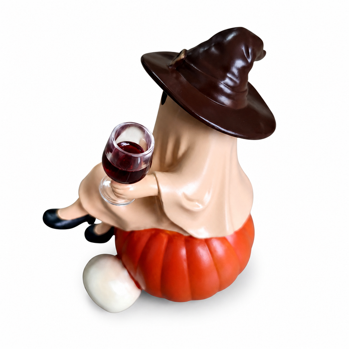 Halloween Ghost Wine Glass Resin Tabletop Decor: Ghost