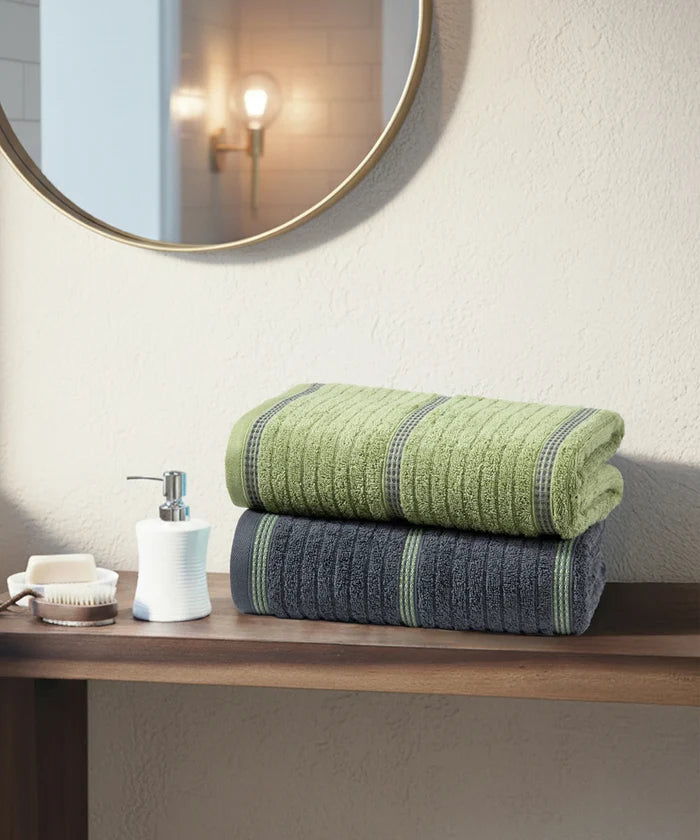 His & Her 2 PC Bath Towel Set, Ace & Joker|500 GSM Cotton