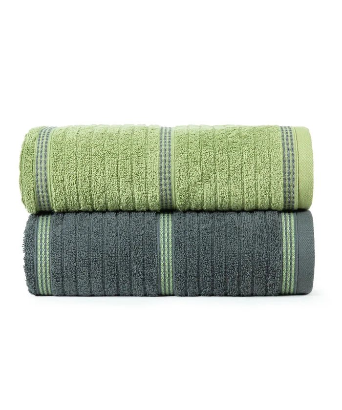 His & Her 2 PC Bath Towel Set, Ace & Joker|500 GSM Cotton
