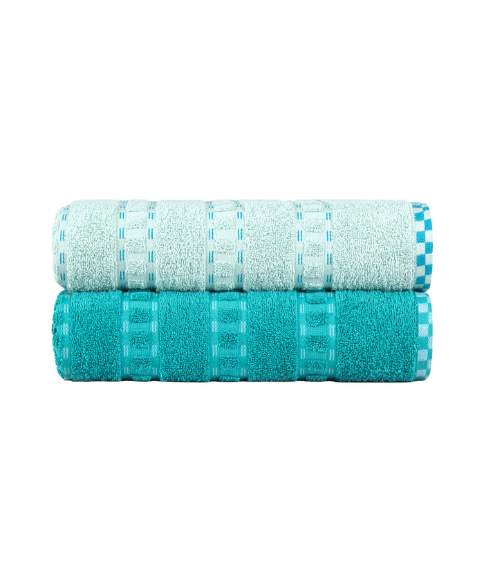 His & Her 2 PC Bath Towel Set,Bow & Arrow|500 GSM Cotton