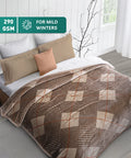 Home Essential Imperial 1 Ply Double Blanket, Estele| 290GSM