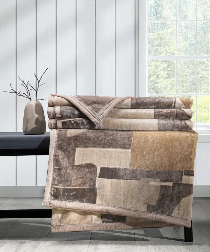 Home Essential Imperial 1 Ply Double Flannel Blanket, Willow| 1.3 KG