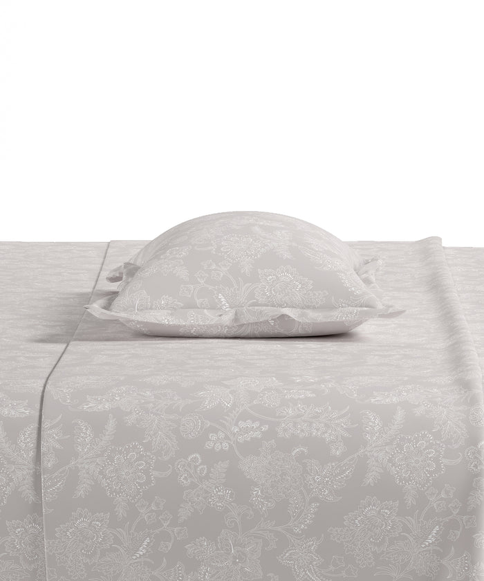 Home Essential Pastel Poetry Floral King Bedsheet,IRAJA PEPPER|144TC Cotton| 2 Pillow Covers