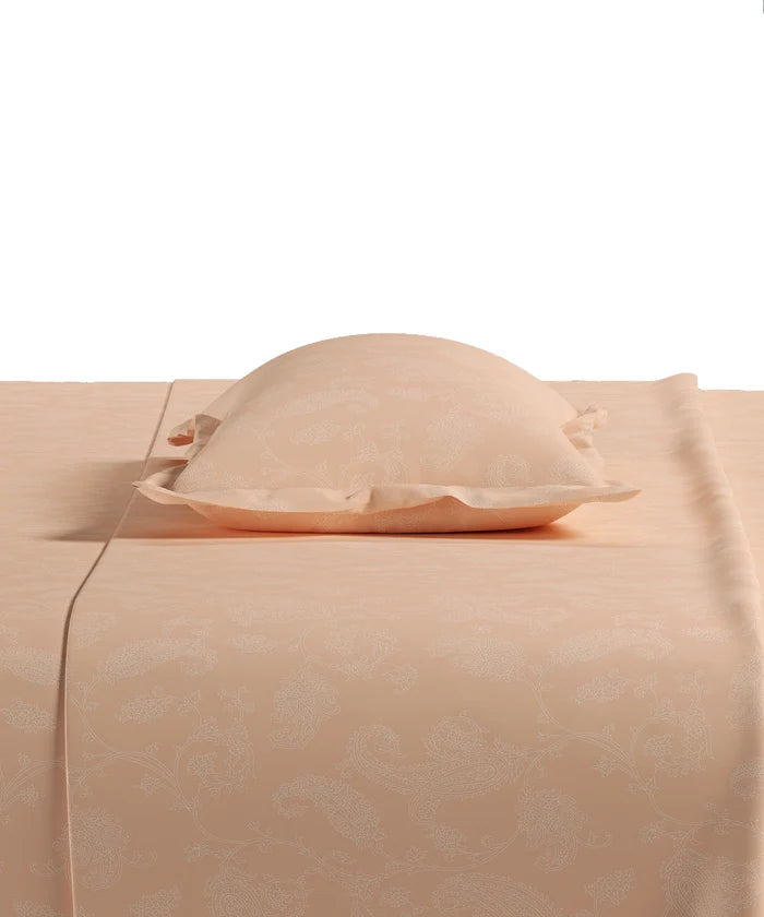 Home Essential Pastel Poetry Floral King Bedsheet,NITARA MARMALADE|144TC Cotton| 2 Pillow Covers
