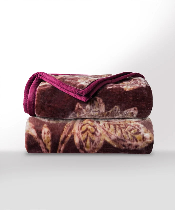 Home Essential Soft Sanctuary 1 Ply Single Flannel Blanket,Nora|1.8 KG