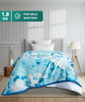 Home Essential Soft Sanctuary 1 Ply Single Flannel Blanket,Sofia|1.8 KG