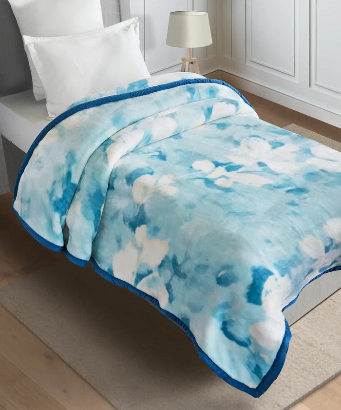 Home Essential Soft Sanctuary 1 Ply Single Flannel Blanket,Sofia|1.8 KG