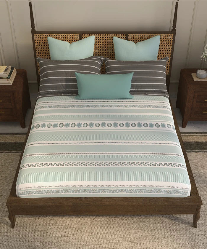 Home Essential Suzani Bedding Set, Naqsh|144 TC Cotton| 4 Pc Set