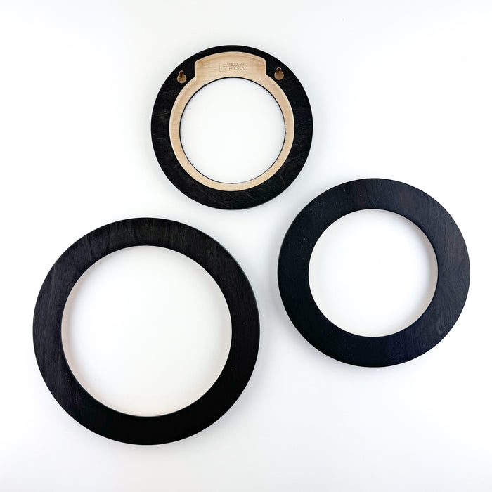 Hoop Frame - Circle 6 in - Black