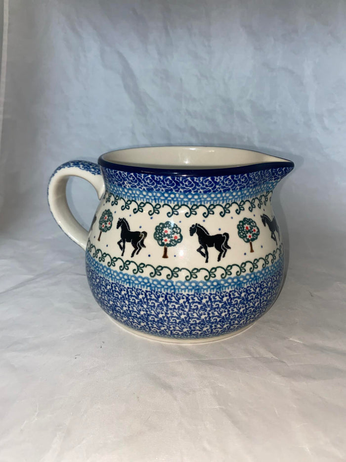 Horse Lg. Creamer - Shape 008 - Pattern Horse