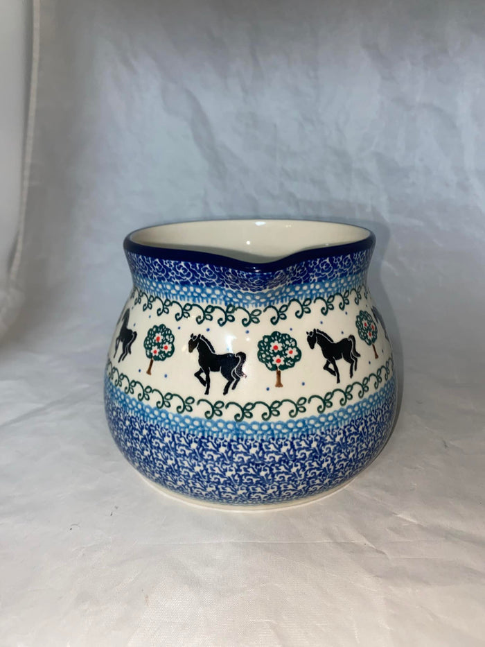 Horse Lg. Creamer - Shape 008 - Pattern Horse