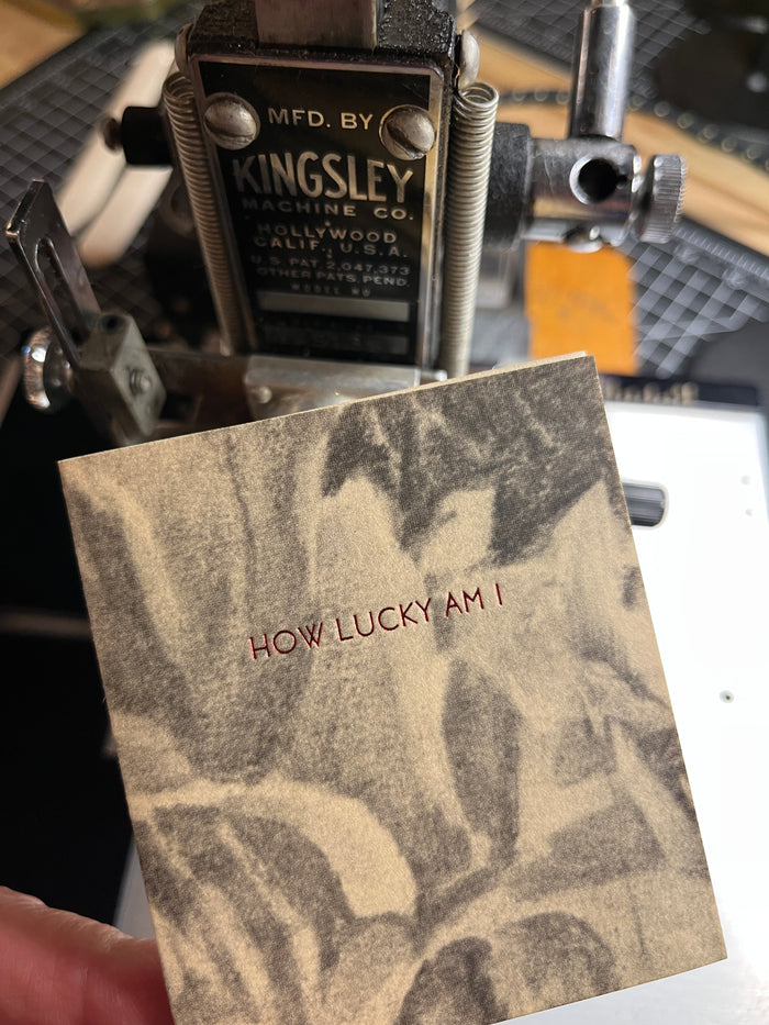 How Lucky Am I (Handmade Accordion Book)
