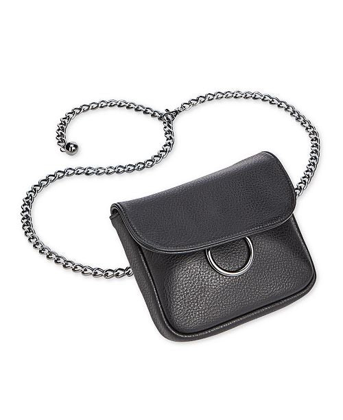 INC Chain Fanny Pack, Black S/M - Machann.com