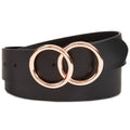 INC Double Circle Belt, Black/Medium - Machann.com