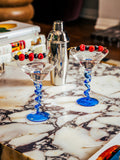 Spiral Stem Martini Glass, Set of 6