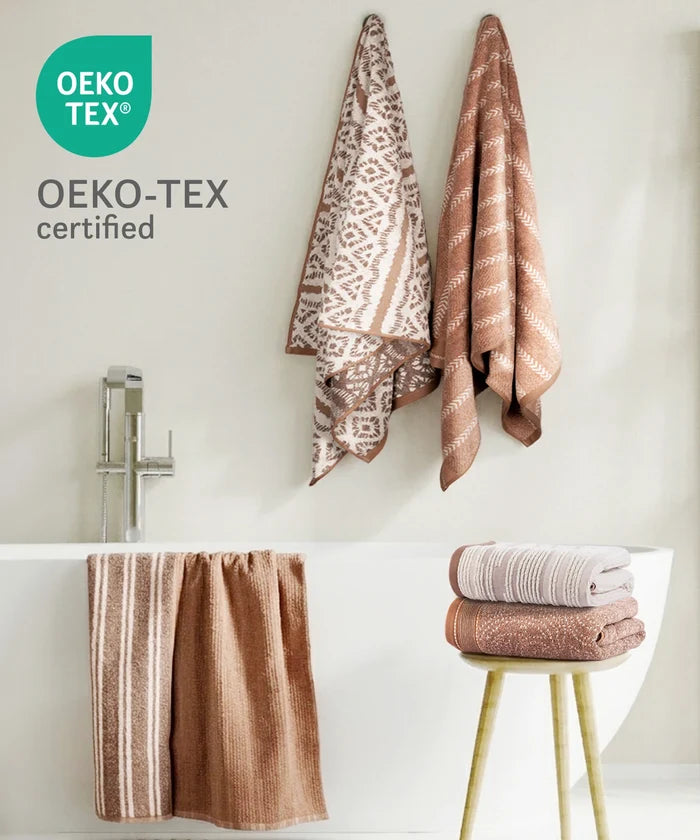 Indulgence By The FirePlace Bath Towel, Super Soft, Intricate Design, 600 GSM, Kelle