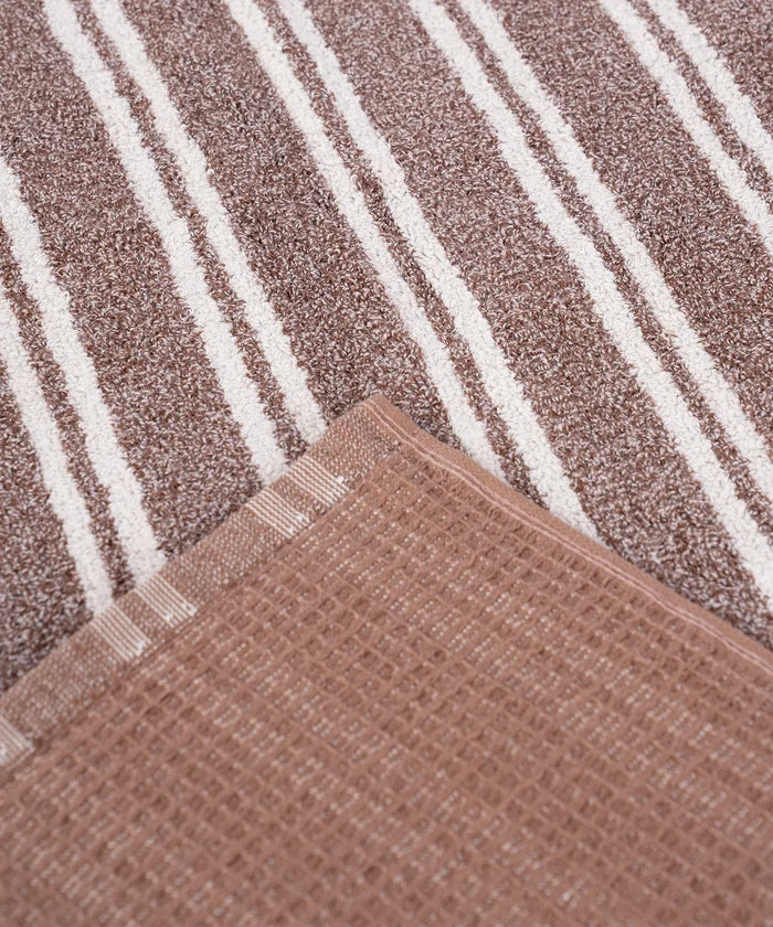 Indulgence By The FirePlace Bath Towel, Super Soft, Intricate Design, 600 GSM, Savanna