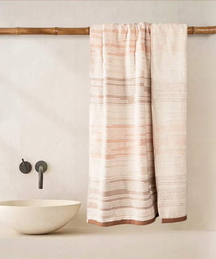 Indulgence By The FirePlace Bath Towel, Super Soft, Intricate Design, 600 GSM, Solstice
