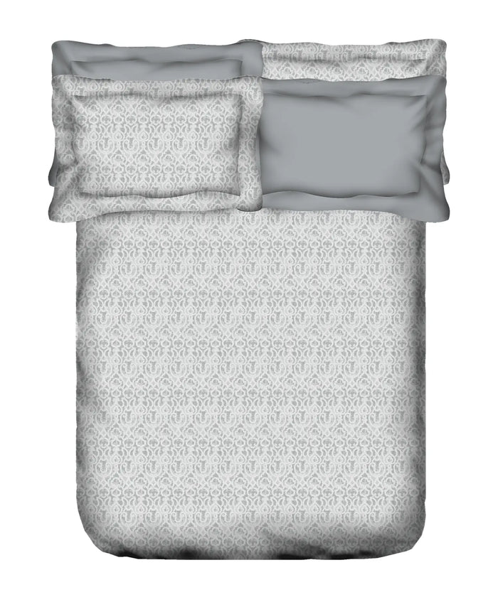 Indulgence Printed King Bedsheet Set, Imprial Knot| 300TC Cotton| 4 Pillow Covers