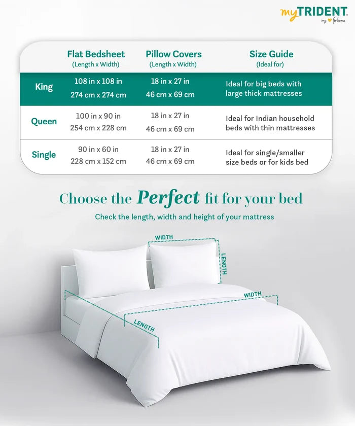 Indulgence Printed King Bedsheet Set, Imprial Knot| 300TC Cotton| 4 Pillow Covers