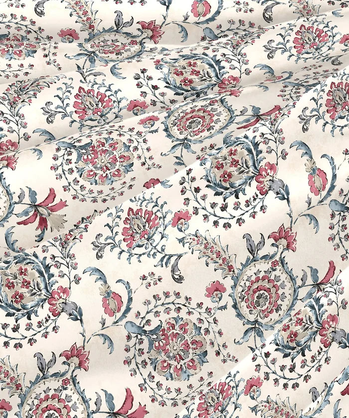 Indulgence Printed King Bedsheet Set, Orbella| 300TC, Cotton| 4 Pillow Covers