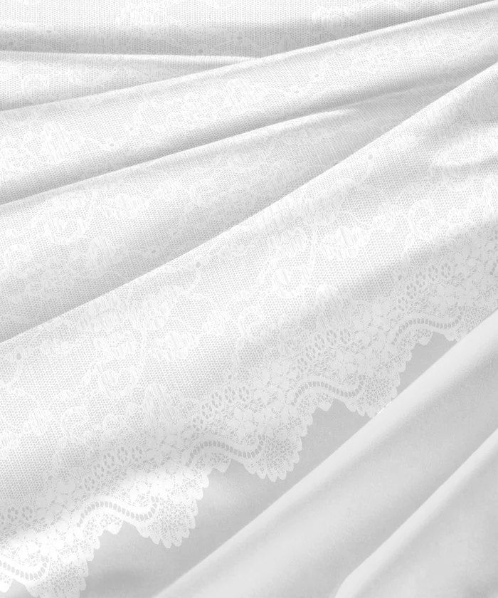 Indulgence Symphony of Threads King Bedsheet Set, Pearl| 300 TC Kasturi Cotton|4 Pillow Covers