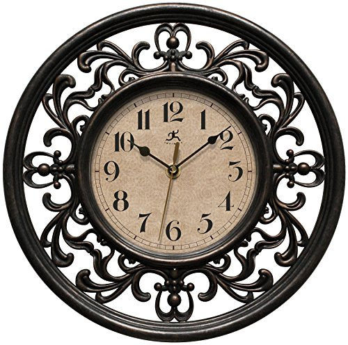 Infinity Instruments Sofia 12 inch Silent Sweep Wall Clock - EK CHIC HOME