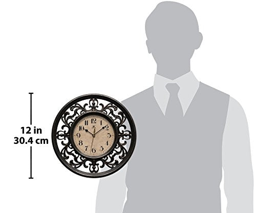 Infinity Instruments Sofia 12 inch Silent Sweep Wall Clock - EK CHIC HOME
