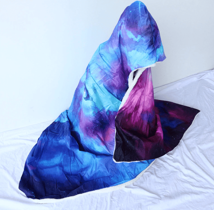 Interiorized Buddha Meditation by Mcashe Hooded Blanket