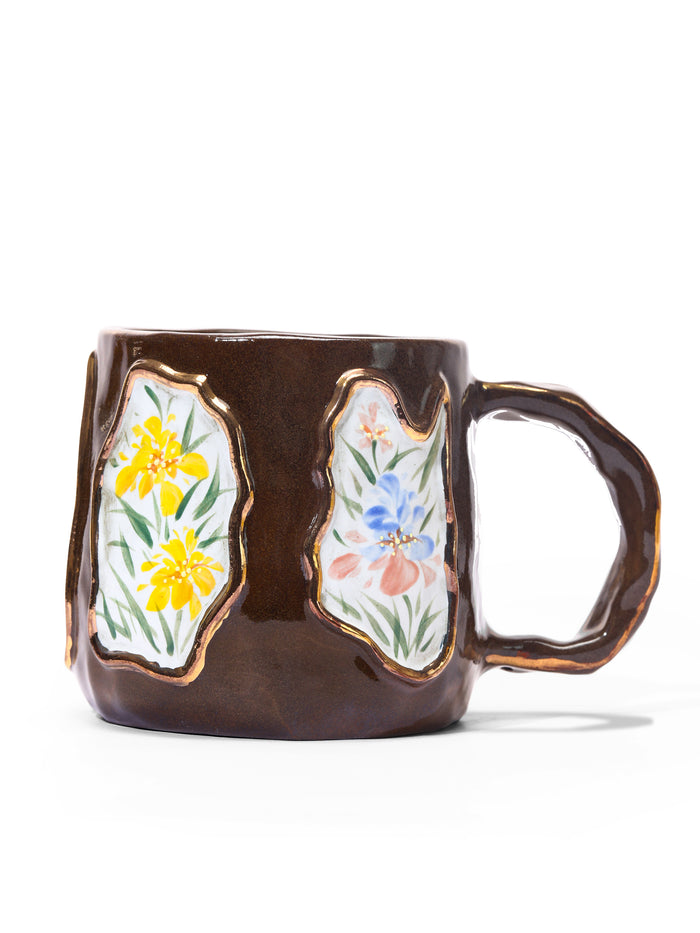 Iris Echo Coffee Mug, Brown