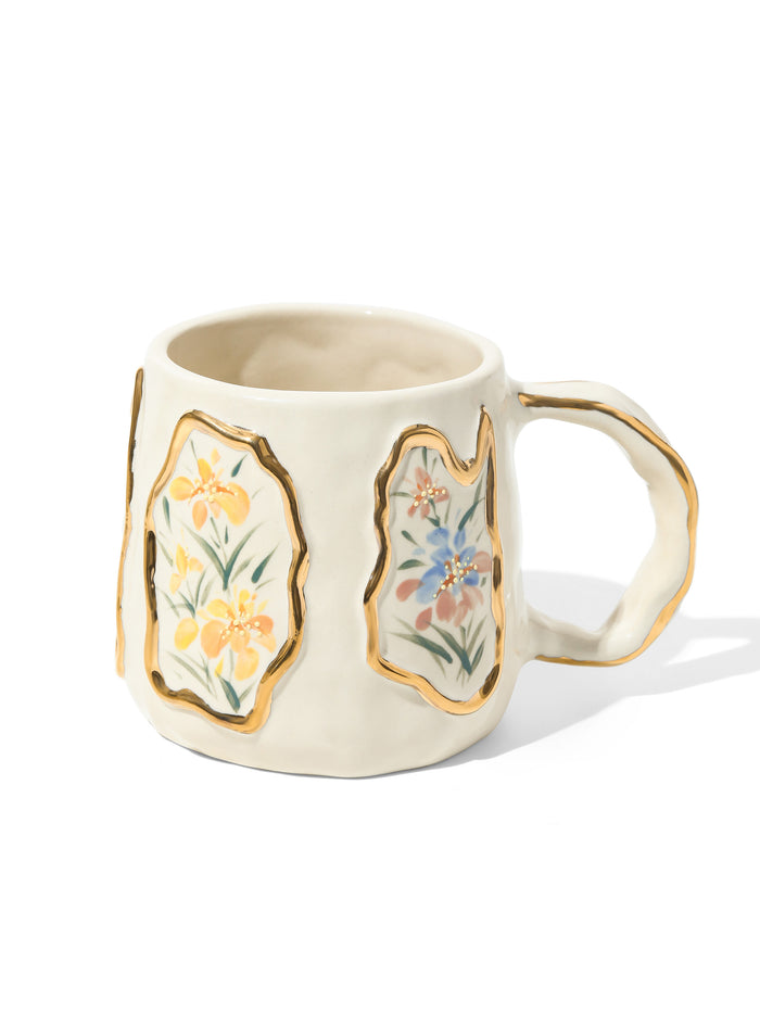 Iris Echo Coffee Mug, Cream