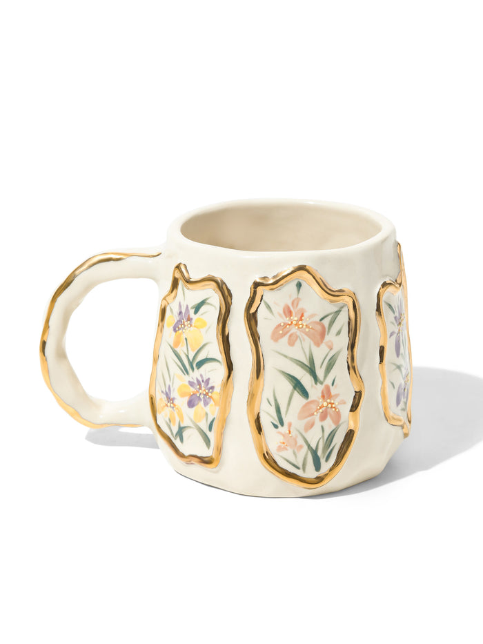 Iris Echo Coffee Mug, Cream