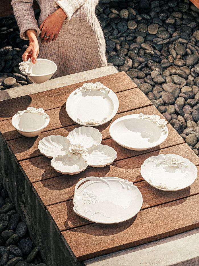 Isabella Artisan Rose Square Plate