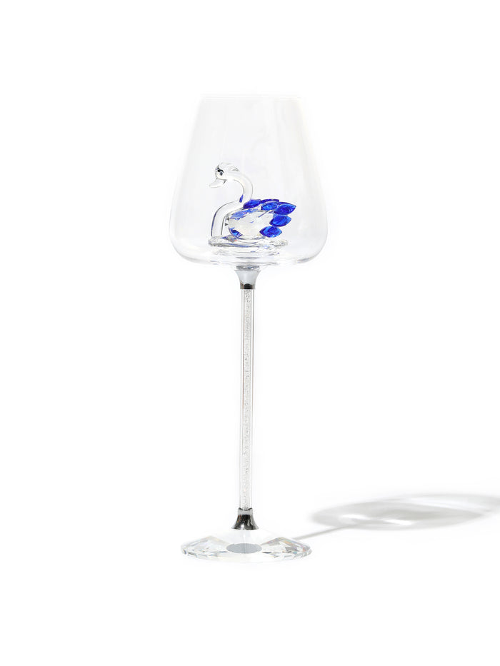 Isabella Swan Lake Wine Glass, Blue