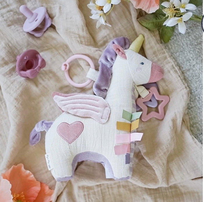 Itzy Ritzy - Link & Love™ Pegasus Activity Plush with Teether Toy