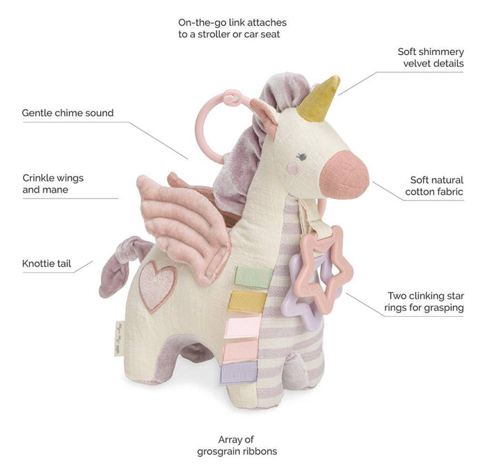 Itzy Ritzy - Link & Love™ Pegasus Activity Plush with Teether Toy